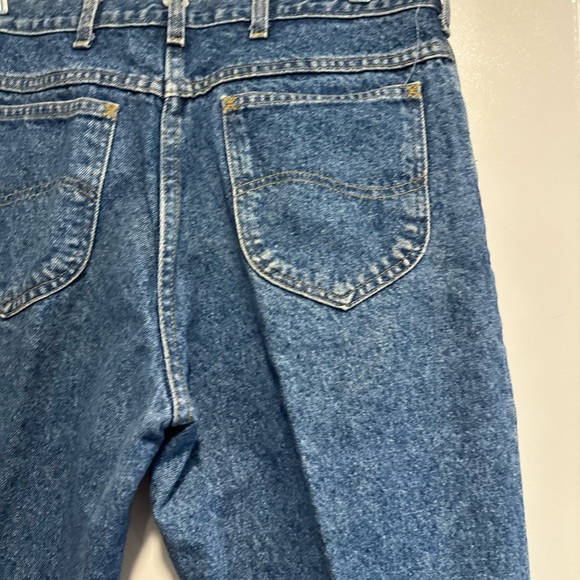 Vintage 80’s Lee Jeans Mens 34x28 Acid Wash Baggy Relaxed Fit Tapered - Picture 12 of 14